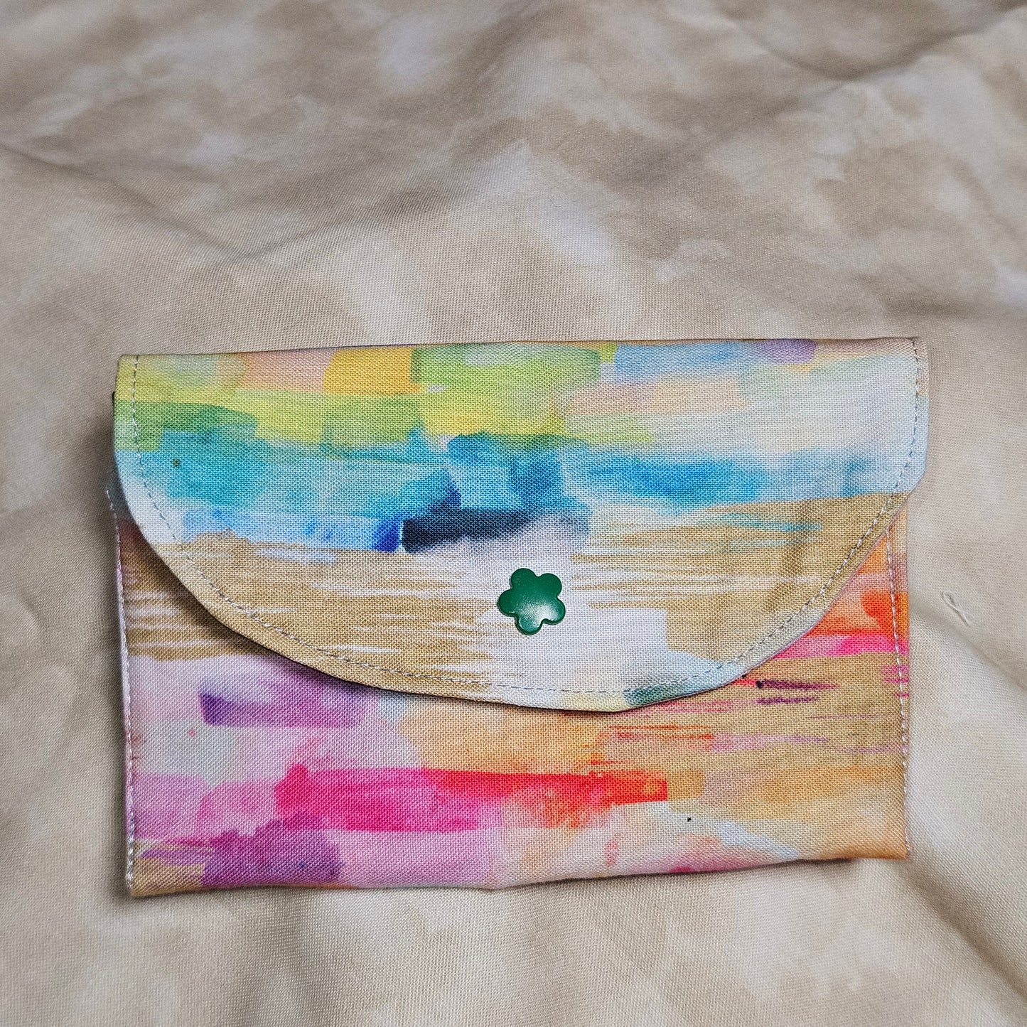 Watercolor Snap Card Wallet