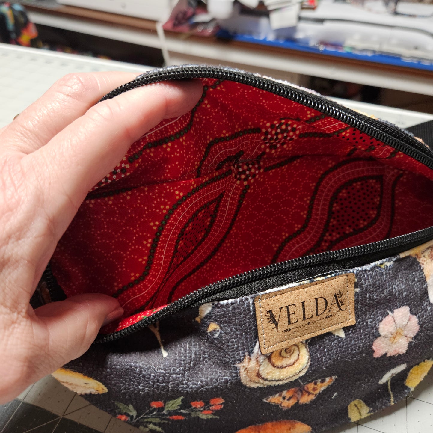 Velda Mushroom Botanical Fanny Pack – Boho Belt Bag