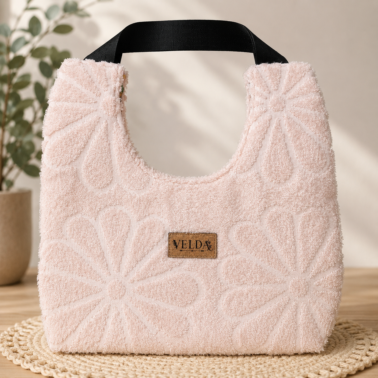 Velda Boho Bag – One-of-a-Kind Vintage Towel Handbag