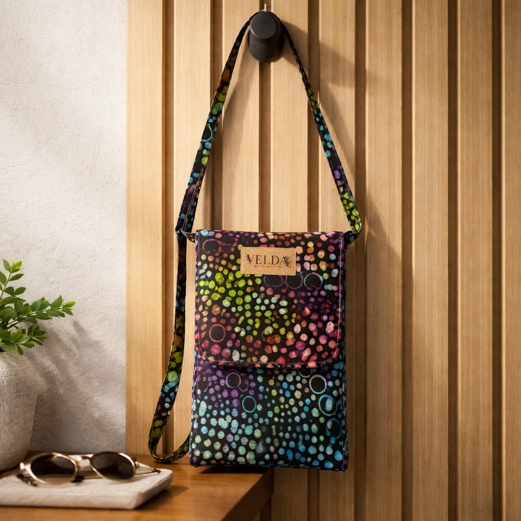 Cotton Crossbody Bag | Handmade OOAK