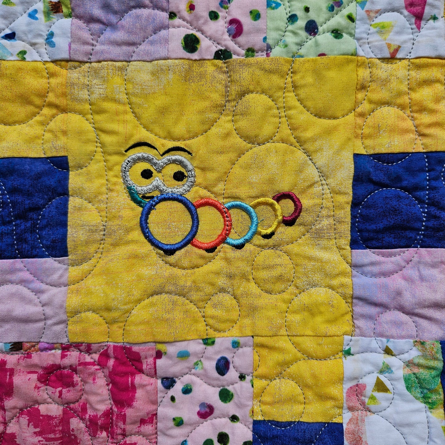 Butterfly Garden Lane – Handmade Baby Girl Quilt (30x38)