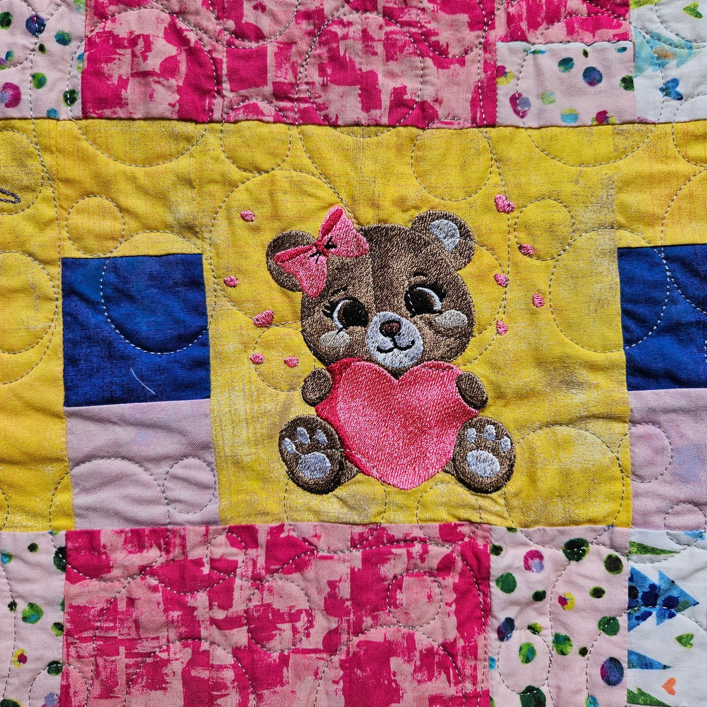 Sweet Safari Dreams – Handmade Baby Girl Quilt (30x38)