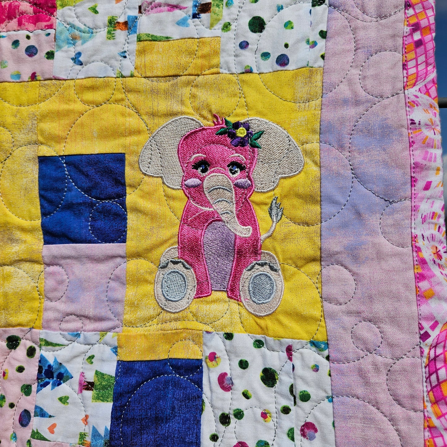 Sweet Safari Dreams – Handmade Baby Girl Quilt (30x38)