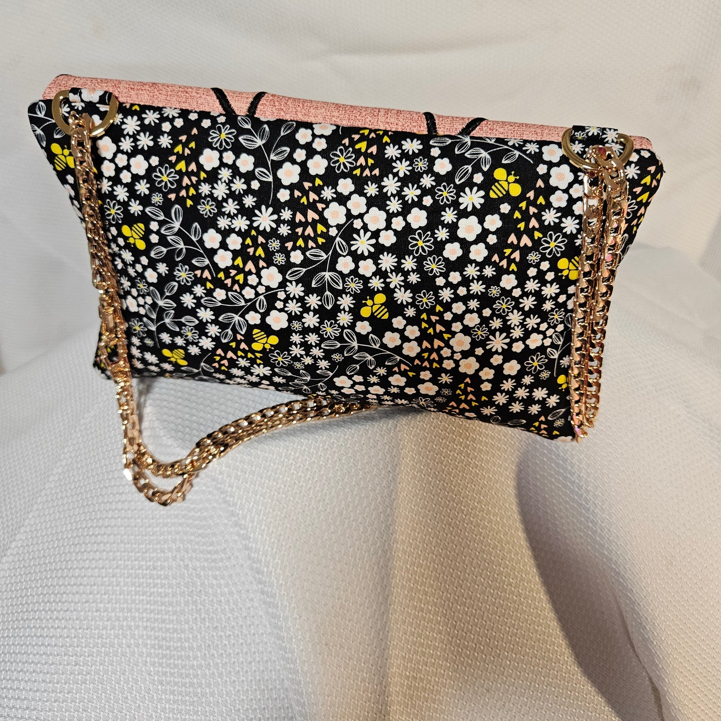 Velda’s Vintage Blush Pink Quilted Clutch