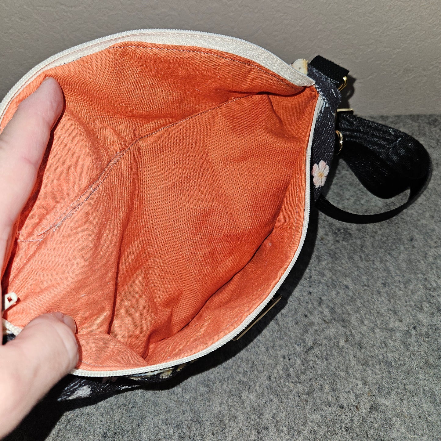Vintage Mushroom Festival Bag – OOAK Boho Crossbody