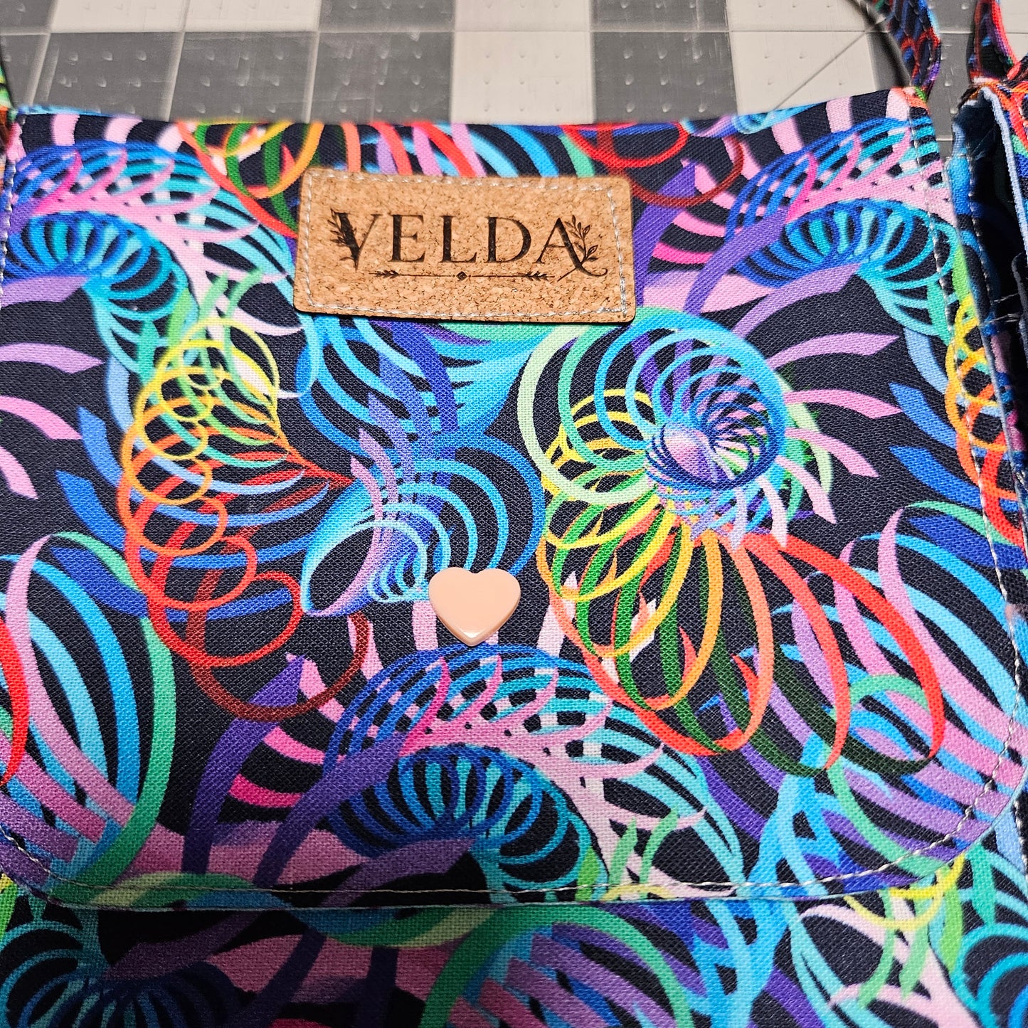 Cotton Crossbody Bag | Handmade OOAK
