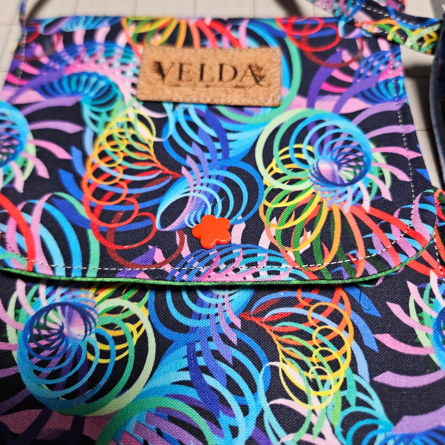 Cotton Crossbody Bag | Handmade OOAK
