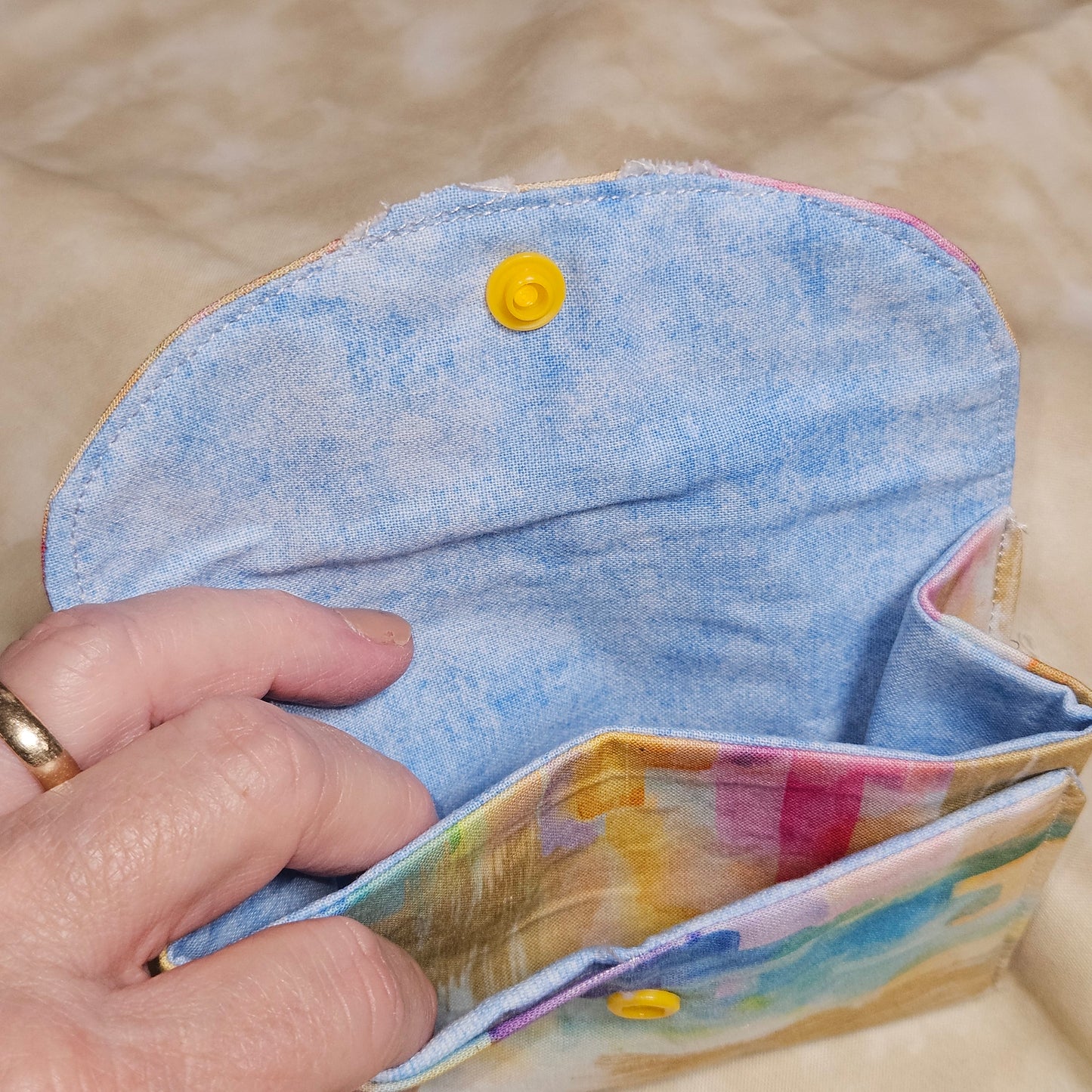 Watercolor Snap Card Wallet