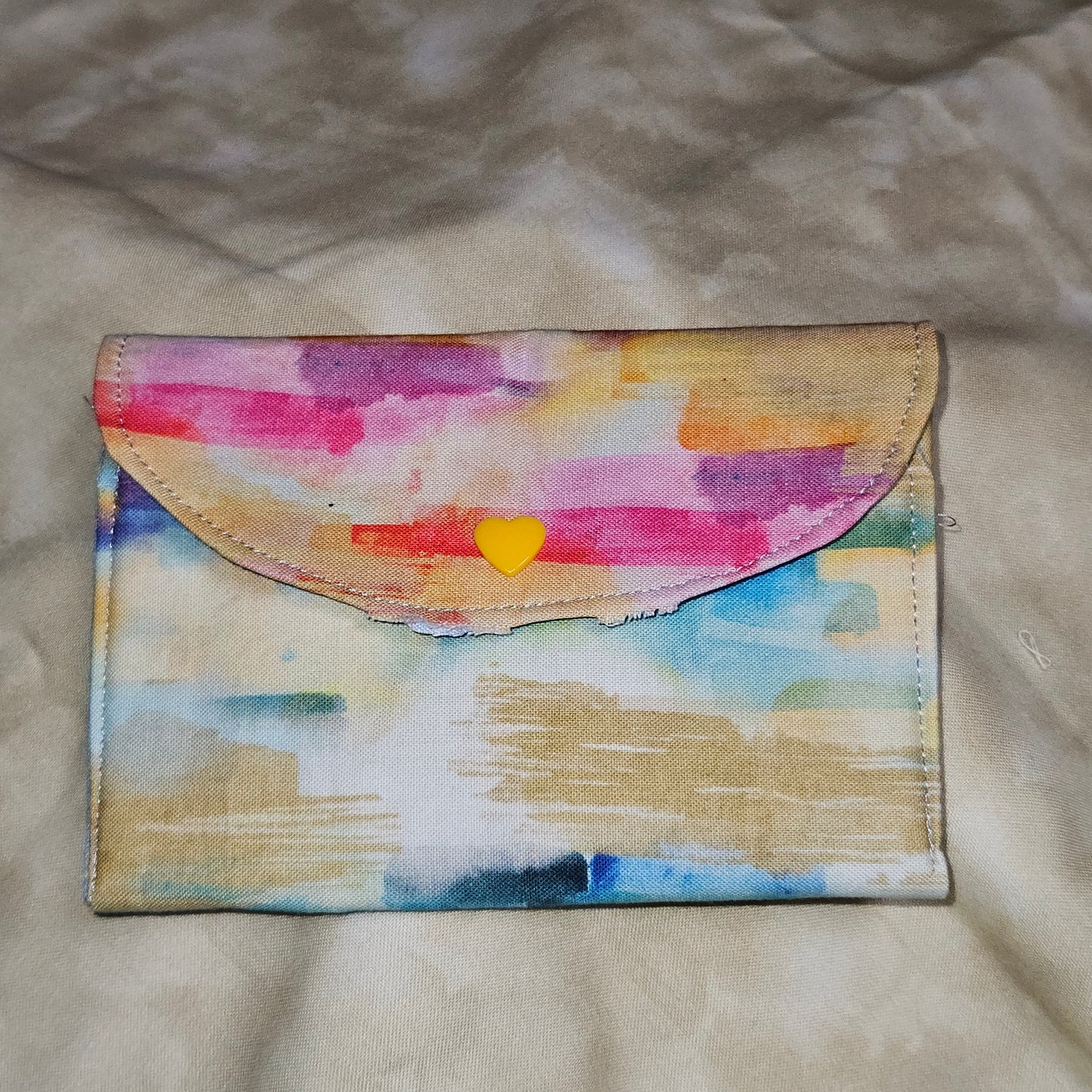 Watercolor Snap Card Wallet