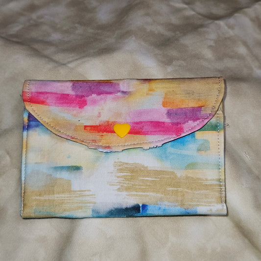Watercolor Snap Card Wallet