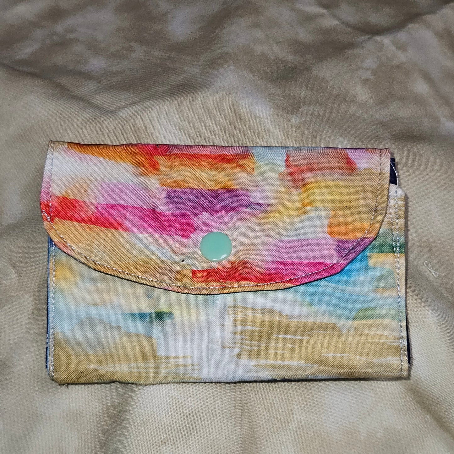 Watercolor Snap Card Wallet