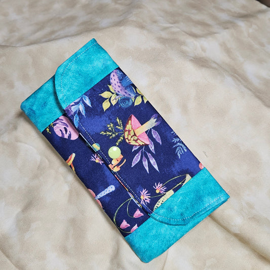 Mushroom Magic Teal Currency Wallet
