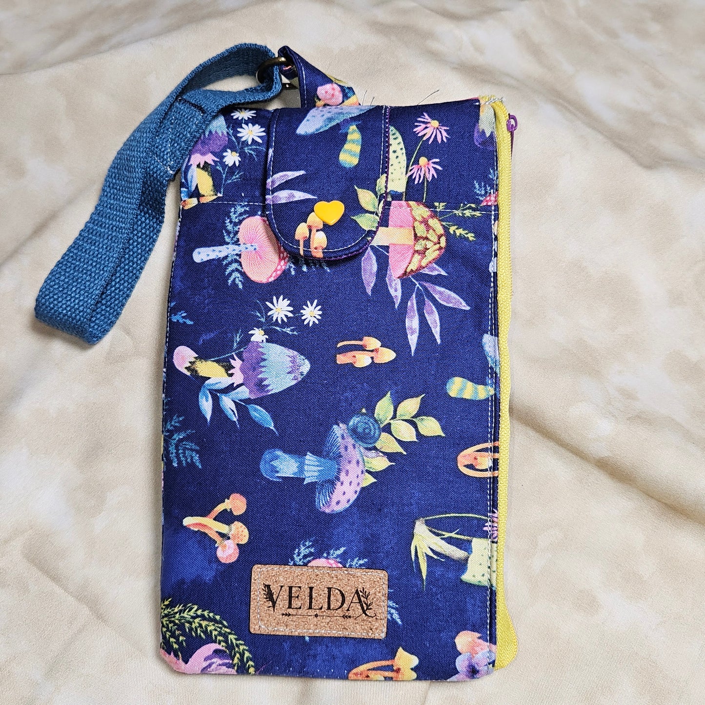 Mushroom Fantasy Wristlet Bag