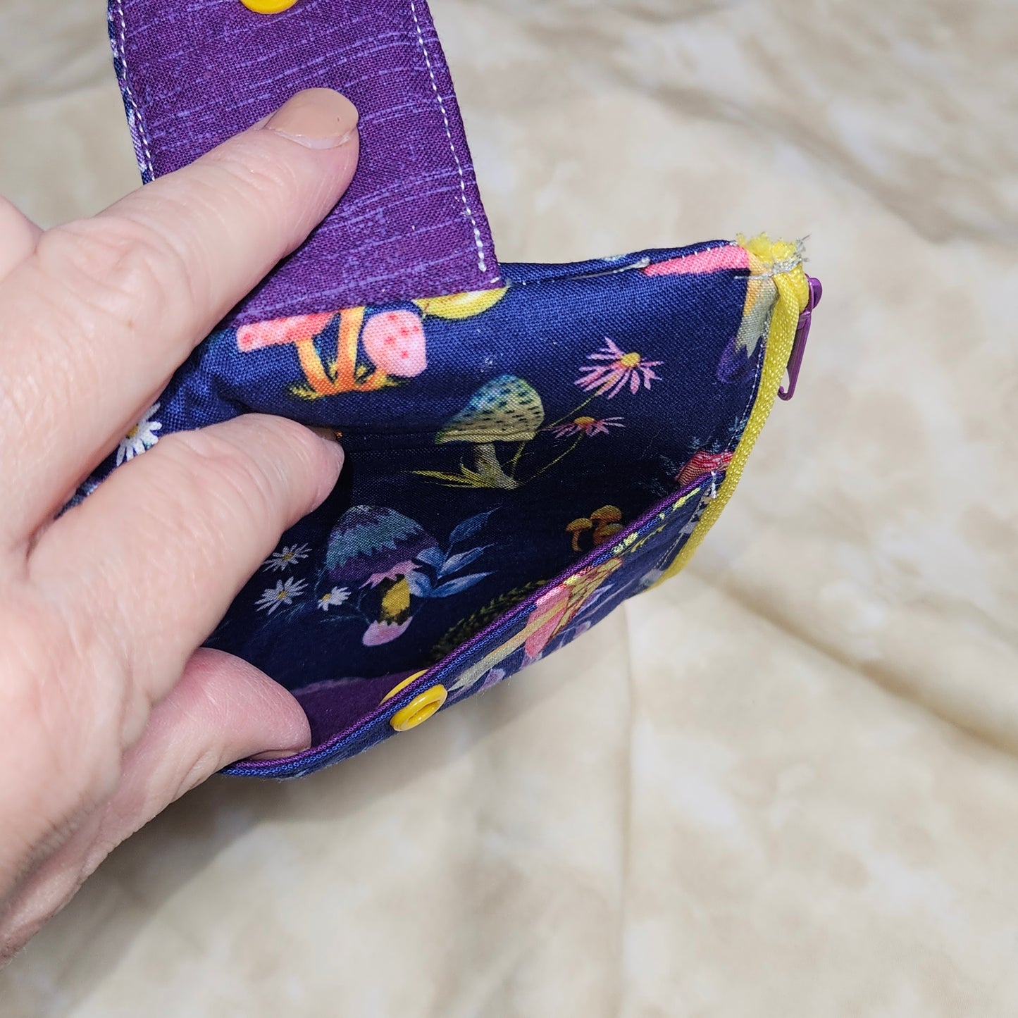 Mushroom Fantasy Wristlet Bag
