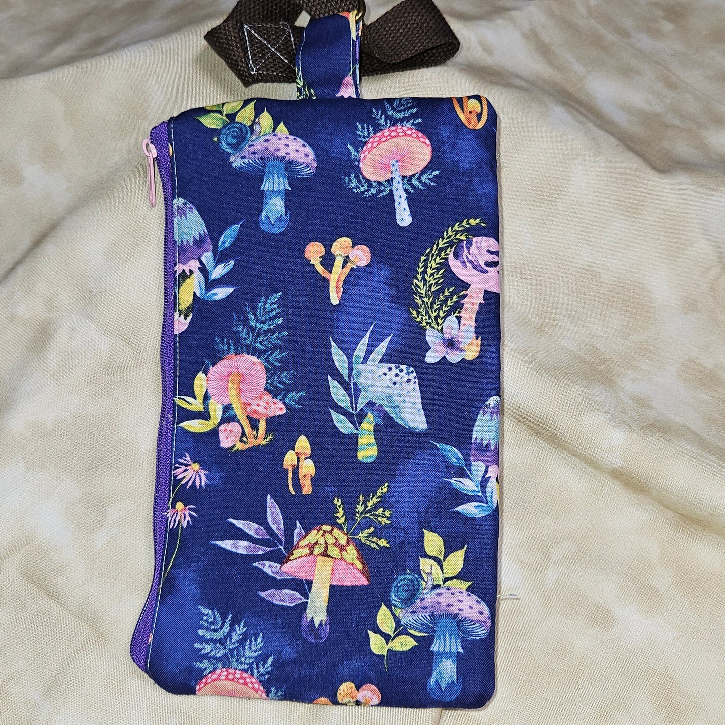 Whimsical Mushroom Wristlet Bag