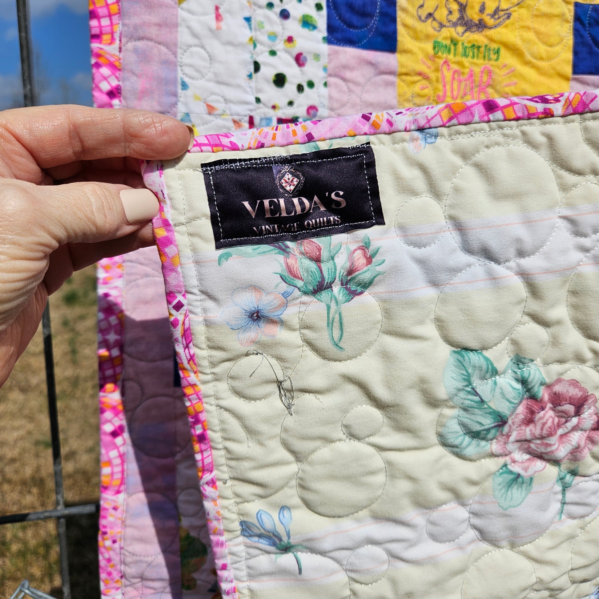 Vintage Quilt Crib size 30x38