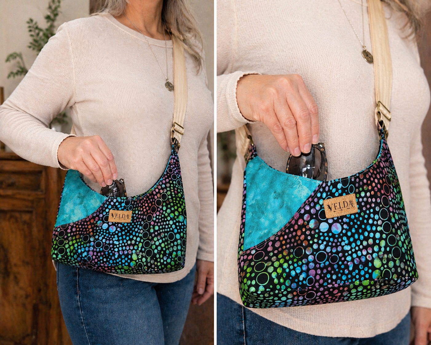 VELDA Curve — OOAK Handmade Crossbody Bag (Only One Available)