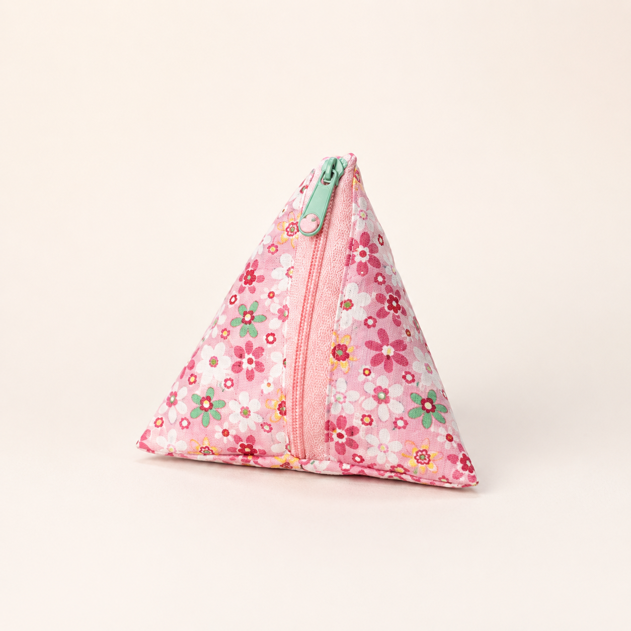 Handmade Triangle Zipper Pouch