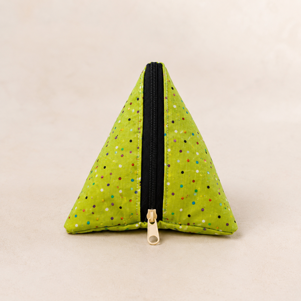 Handmade Triangle Zipper Pouch