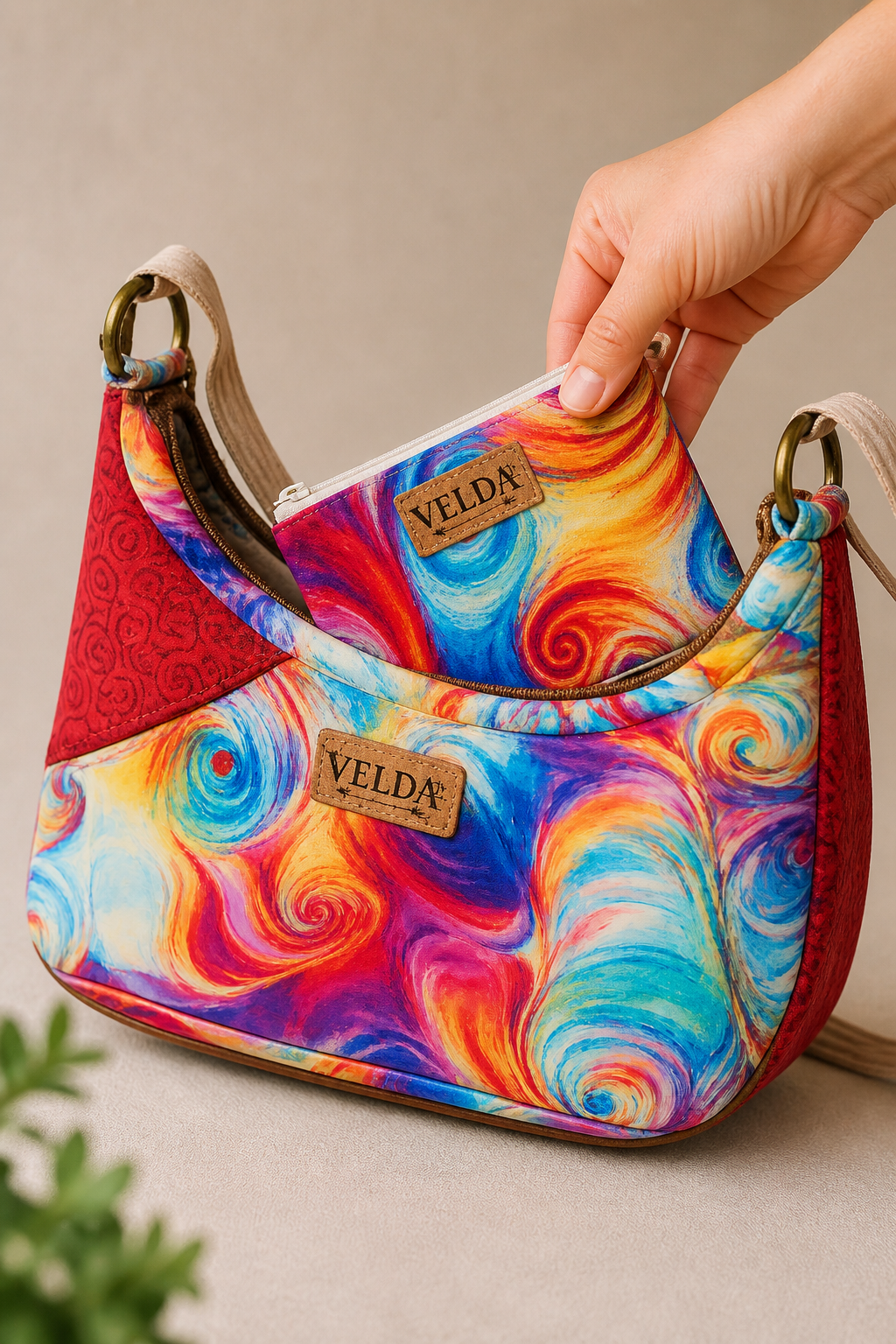 Velda Coin Pouch | Handmade Matching Zipper Pouch | Colorful OOAK Boho Accessory
