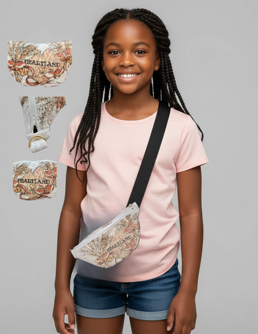 Heartland Wheat Festival Bag – Rustic Prairie Crossbody | Upcycled Farmhouse Towel Purse