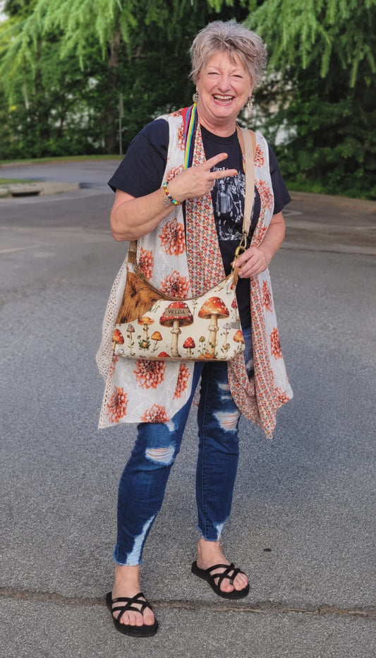 Velda Curve Bag – Woodland Mushroom Edition