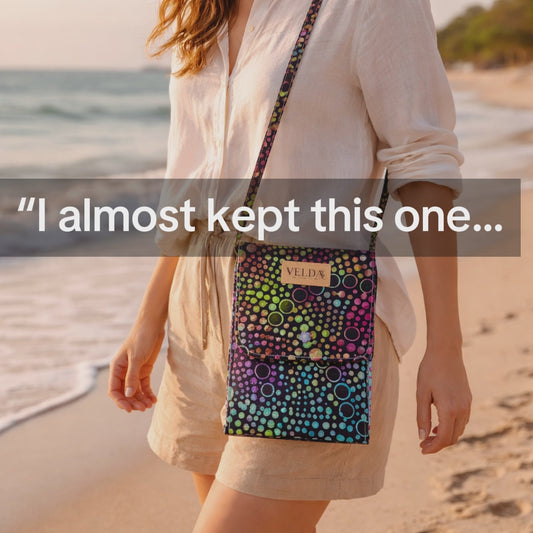 Cotton Crossbody Bag | Handmade OOAK